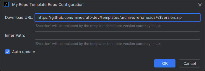 Remote Template Config Example